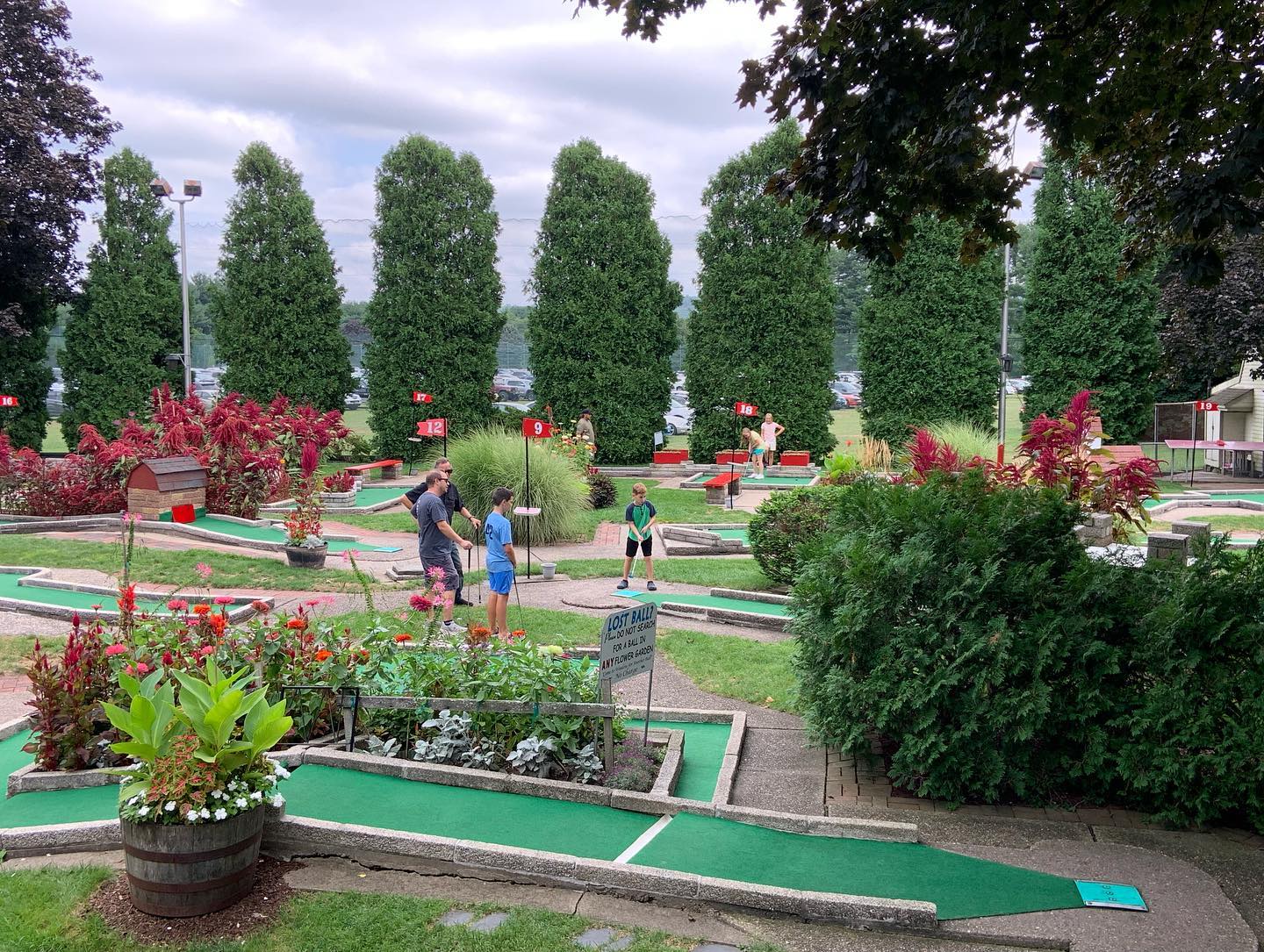 Free game coupon at Farmington Miniature Golf